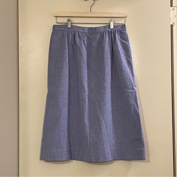 PENDLETON Vintage Pure Virgin Wool Midi Skirt - Picture 1 of 3